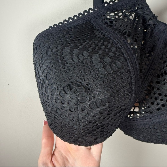 Adore Me Lianne Contour Plus Black Lace Bikini Top Size 0X - Picture 4 of 11